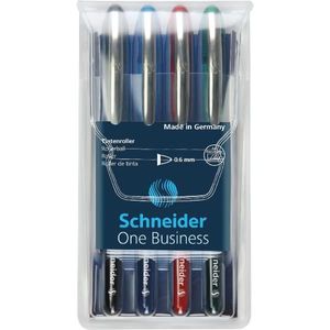 Schneider Tintenroller One Business 0,6mm sortiert 4 St./Pack.
