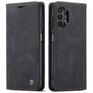 Handy Hülle für Samsung Galaxy A13 Klapphülle Bookcase Flip Cover Handy Tasche Etui Farbe: Schwarz