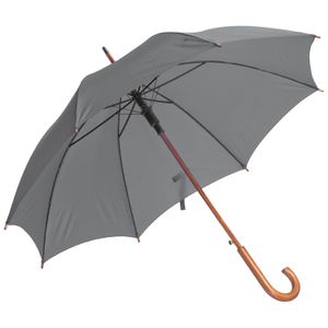 Automatik-Regenschirm / Farbe: grau/silbergrau