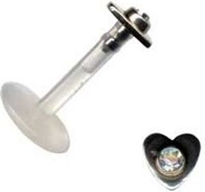 Labret Stecker: Bioflex Lippenstecker Piercing