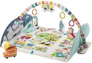 MATTEL Fisher-Price Jumbo dobrodružná hracia deka s hracím lukom, detská deka a hrací koberec GJD41 - Nový /