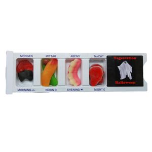 Tablettenbox Halloween Gespenst mit Fruchtgummi Scherzartikel 25g