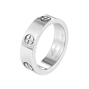 Klassische Kreuz Edelstahl Ringe für Frauen Männer Schmuck Hochzeitsgeschenk