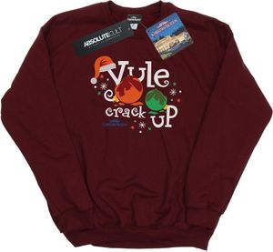 National Lampoon's Christmas Vacation - "Yule Crack Up" Mikina pre mužov BI43139 (M) (Burgunderrot)