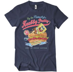 Homestyle Krabby Patty T-Shirt - X-Large  - Navy