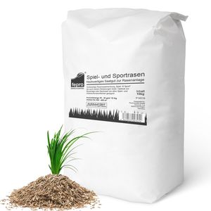 Fepro® Rasensamen Sport- und Spielrasen Sportrasen Grassamen Rasen Rasensaat Gras, 1 x 10kg Sack