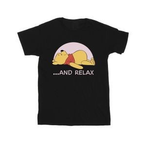 Disney - Pánské tričko "Medvídek Pú Relax" BI49031 (M) (Black)