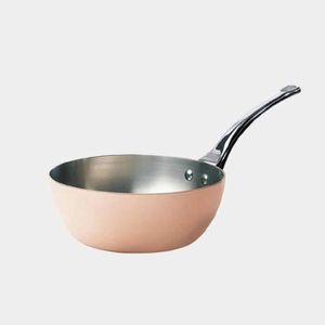 DE BUYER Edelstahl konvexe Bratpfanne Edelstahl Gusseisen - ø 24 cm
