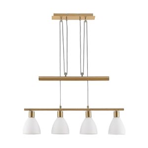 Lindby Pendelleuchte 'Simeon' in gold / messing aus Glas