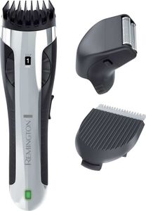 Remington BHT 2000A HIGH Precision BODY HAIR Trimmer Nass-/Trocken-Körperrasierer, 3-12 mm Schnittlänge, 40 min Akkubetrieb, 2 Rasieraufsätze, abwaschbar, Langhaarschneider