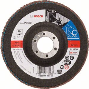 BOSCH Fächerscheibe X571 BEST FOR METAL 125x22,23 K.80 2608606924