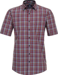 REDMOND Herren Freizeithemd Kurzarm Kent Comfort Rot kariert S