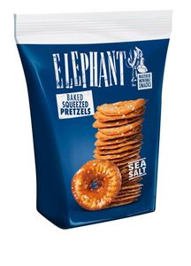 Alka Elephant Baked Squeezed Pretzels Sea Salt Laugengebäck 80g