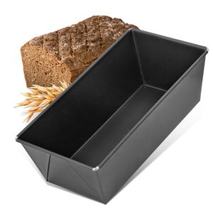 Zenker Brotbackform, Königskuchenform mit Antihaftbeschichtung, hochwertige Brotform in schwarz (Kuchenform: ca.310x160x100 mm), Menge: 1 Stück