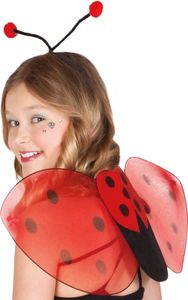 Boland 52853 - Kostüm Set Marienkäfer, Haarreif und Flügel, Kostüm Zubehör für Karneval oder Halloween, Faschingskostüme Kinder