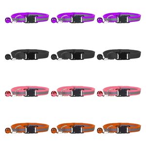 Welpenhalsbänder für Wurf mit ID-Tags Welpen-ID-Halsbänder Welpenhalsbänder Sicherheitsschnalle Weich, lila * 3 + schwarz * 3 + rosa * 3 + orange * 3