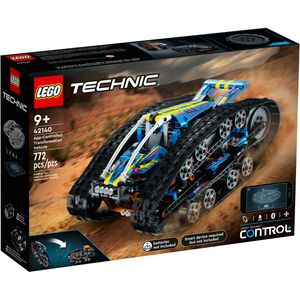 LEGO 42140 Technic App-gesteuertes Transformationsfahrzeug, ferngesteuertes Auto für Kinder, RC Offroad-Geländewagen, Modellbausatz mit 2 Seiten, Kippe es um, damit es sich transformiert