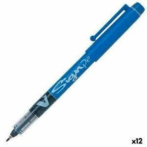 Pióro z płynnym tuszem Pilot V Sign Pen Blue 0,6 mm (12 sztuk)