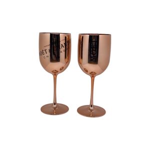 Moët & Chandon Champagnergläser 2x Kupfer