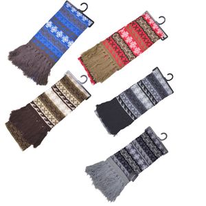 Norweger Strick Schal , Farbe:braun