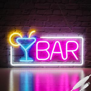 Neon Schild, Bar Neon Sign, Led Bar Schild Für Bar Party Wand Deko, Leuchtreklamen, Neon Light, Bar Deko Leuchtschild, Wanddekoration
