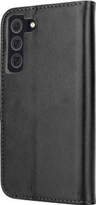 ShieldCase Bookcase passend für das Samsung Galaxy A35 - Brieftaschenetui mit Platz für Karten - Schutz für Vorder- und Rückseite - Leder Bookcase (schwarz)