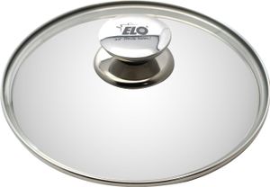 ELO Glasdeckel Galant Ø28cm mit Edelstahlrand und Edelstahlknauf ELO Glasdeckel Galant Ø28cm mit Edelstahlrand und Edelstahlknauf