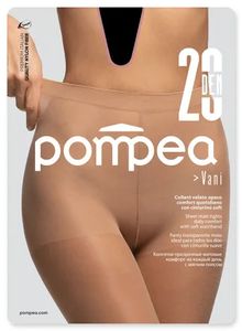Vani 20 Nero 1/2-S pompea dámske pančuchy