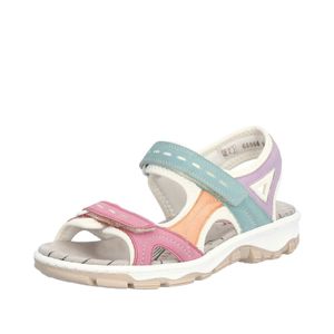 Rieker Damen Sandale bunt Trekking Outdoor gepolstert 68866, Größe:40 EU, Farbe:Mehrfarbig