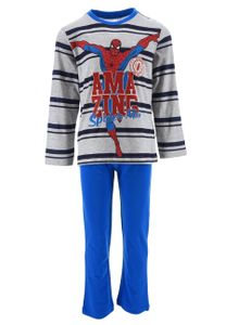 Spiderman Schlafanzug Jungen Pyjama Kinder Schlafanzug Langarm-Shirt + Schlaf-Hose, Größe Kids:128