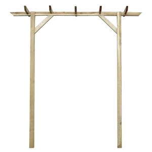 vidaXL Pergola ogrodowa drewniana 205x40x203 cm