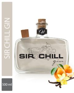 ProduktbildSIR CHILL - Belgischer Premium Dry Gin (1 x 0,5 l) in markanter Glasflasche mit Korkverschluss, Handcraftet - 37,5% vol. Alkohol