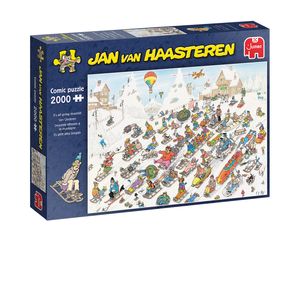 Jumbo Spiele 1110100026 Jan van Haasteren Es geht alles bergab 2000 Teile Puzzle