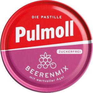 Pulmoll Mixed Berry Pastillen Bonbons ohne Zucker in einer Dose 50g