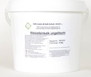 Weißfeinkalk, gebrannter und gemahlener Kalk (Pulver-Kalk), 4,5 kg