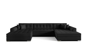 Wohnlandschaft U-Form Vera XXL Sofa mit Schlaffunktion Farbe Soft 11