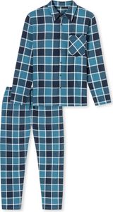 Schiesser Herren Schlafanzug lang jeansblau 52