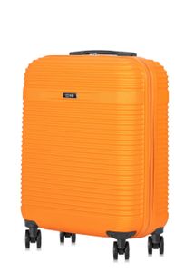 OCHNIK Koffer WALAB-0040 - Hartschalenkoffer Trolley mit 360° Rollen - Reisekoffer (Orange, Größe S - 55×40×20 cm)