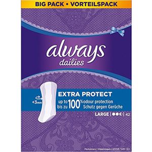 Always Extra Protect, nohavičkové vložky veľké, hodnotné balenie, 42 kusov