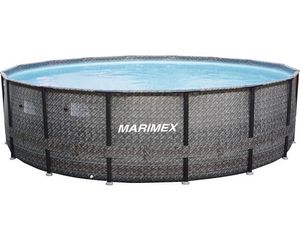 Marimex Florida Ratan Swimmingpool, Stahlwandpool für Garten ohne Zubehör, 3,66 x 0,99 m