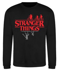The Upside Down - Stranger Things Hawkings Pullover Sweatshirt, Schwarz, S, Vorne