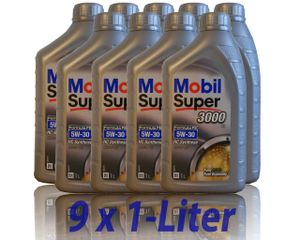 Mobil Super 3000 X1 Formula Fe 5w-30 9x1 Liter