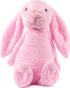Gustaw duży królik Figo (ciemnoróżowy, 50cm) - pluszowa przytulanka, pluszowy królik - królik XXL, pluszowy mega duży królik miękka zabawka dla dzieci