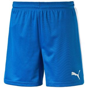 Puma Pitch Fussball Hose Kinder Shorts mit Innenslip blau weiß Polyester 152