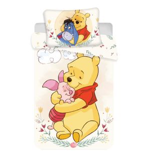 Disney Baby Kinder Bettwäsche Winnie Pooh beige 135x100 60x40