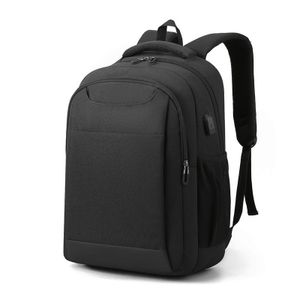 Geschäftsreise Rucksack Multifunktionale USB-Rucksäcke Reise Outdoor Laptop Business Männliche Weibliche Rucksäcke, schwarz