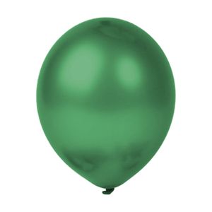25 Standard Luftballons 30 cm, Dunkelgrün - metallic (glänzend)