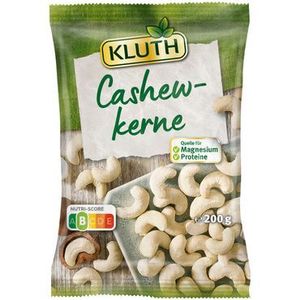 Kluth Cashewkerne Premium Snack mild reich an Proteinen 200g