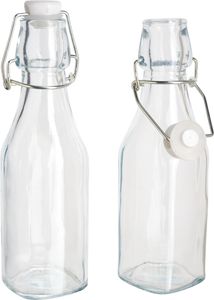 VBS Glasflaschen mit Bügelverschluß, 2 Stück