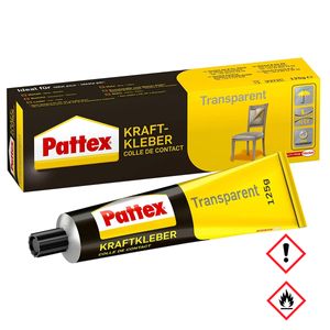 Pattex Kraftkleber Transparent hinterlässt keine Spuren 125g